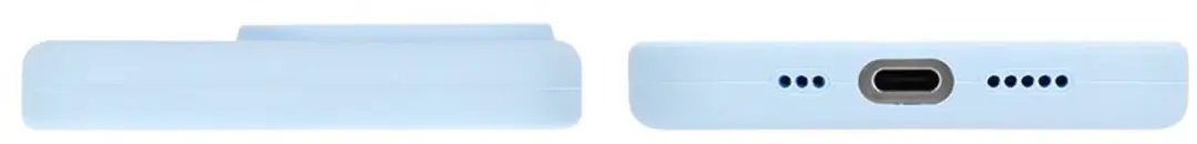 MobiQ Liquid Silicone Hoesje iPhone 16 Pro 46-00261 - Lichtblauw