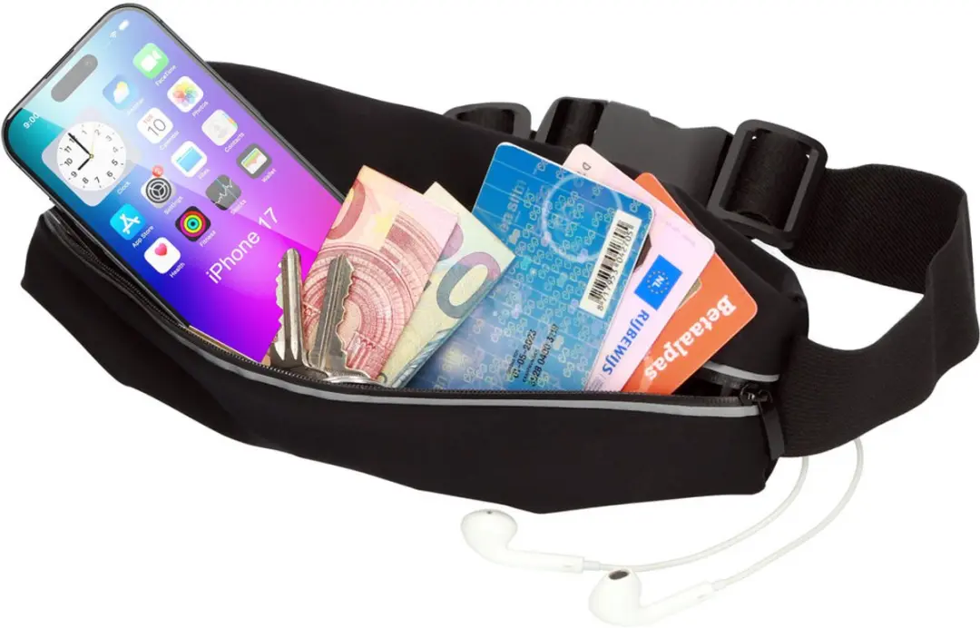 Mobiparts Comfort Fit Sport Belt MP-130104 - Zwart