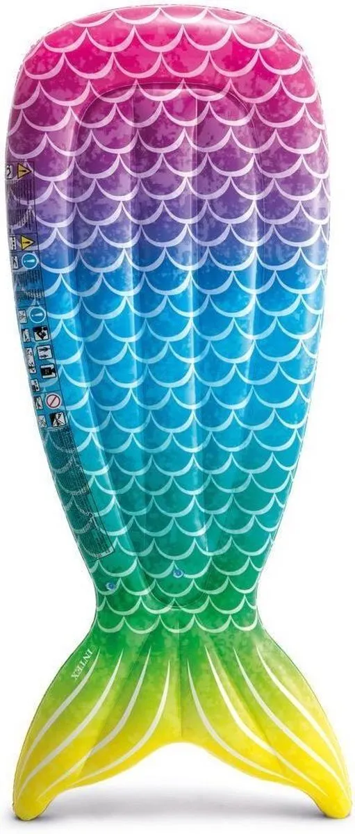 Intex Zeemeermin Luchtbed Multicolor - afbeelding 3 van 6