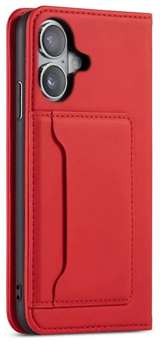 MobiQ Magnetic Fashion Wallet Case 46-01198 - Rood