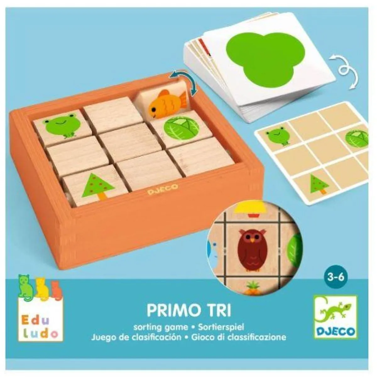 Djeco Eduludo Primo Tri - Leerzaam spel - 4 Spelers - Multicolor - afbeelding 2 van 2