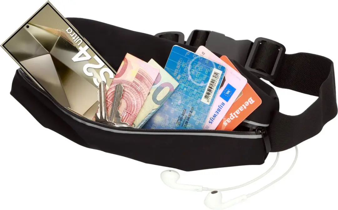 Mobiparts Comfort Fit Sport Belt MP-125485 - Zwart