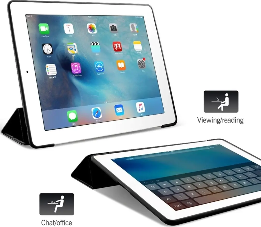 MobiQ Flexibele Tri-Folio Hoes Apple iPad 10.2" - 13-01365 - Grijs
