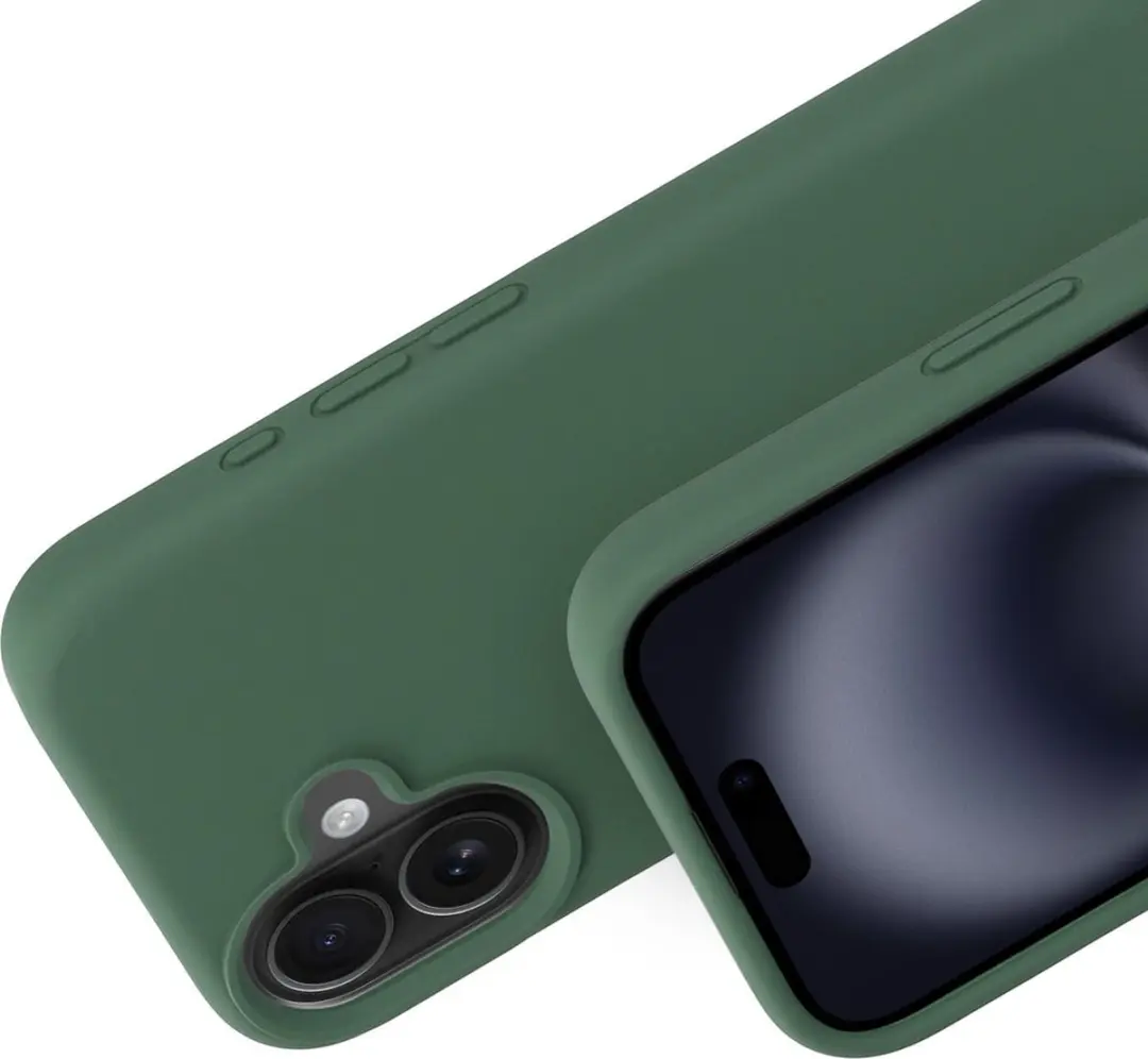 Mobiparts Hoesje iPhone 16 Siliconen MP-127674 - Groen