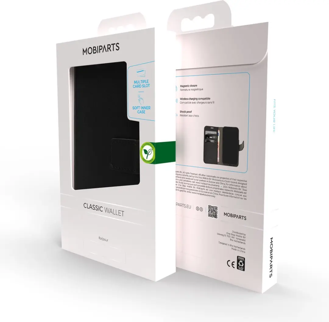 Mobiparts Classic Wallet Hoesje iPhone 12 Pro - 3 Pasjes - Zwart MP-5000125