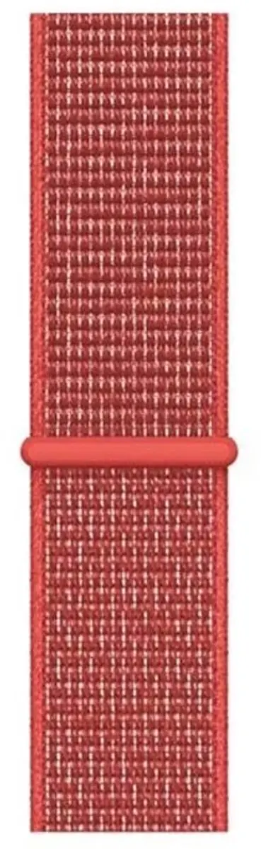 MobiQ Nylon Strap Bandje Apple Watch 49mm - Rood