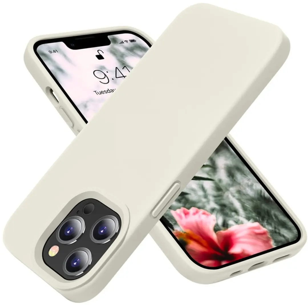 MobiQ Liquid Silicone Hoesje iPhone 13 Pro Max