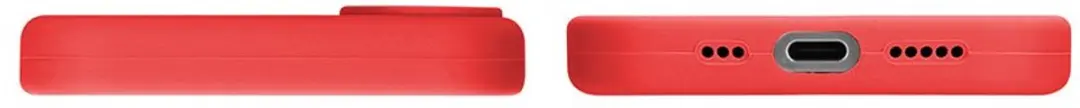 MobiQ Liquid Silicone Hoesje iPhone 16 46-00019 - Rood