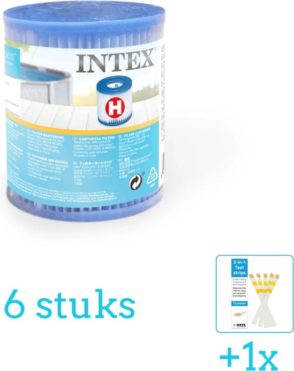 Intex Type H Filterpatroon 29007-Wit