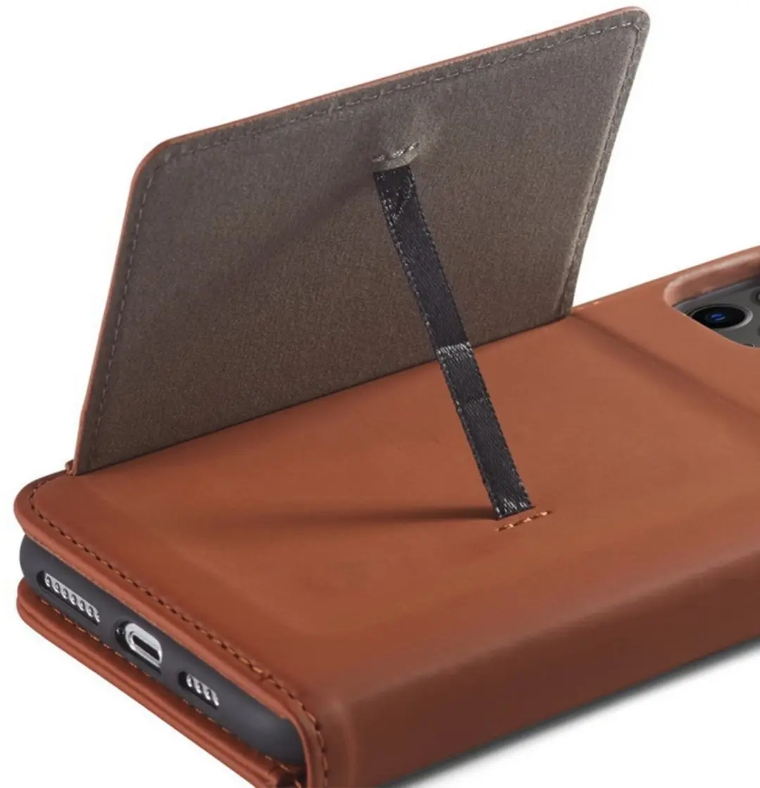 MobiQ Fashion Wallet Case iPhone 16 Pro 46-00317 - Zwart