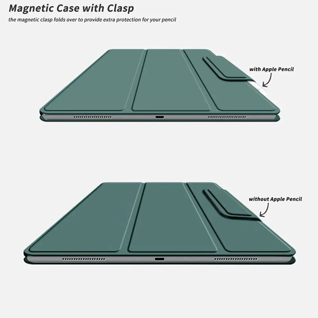 MobiQ Magnetische Folio Case 46-00928 - iPad Air 11 (2025) - Donkergroen
