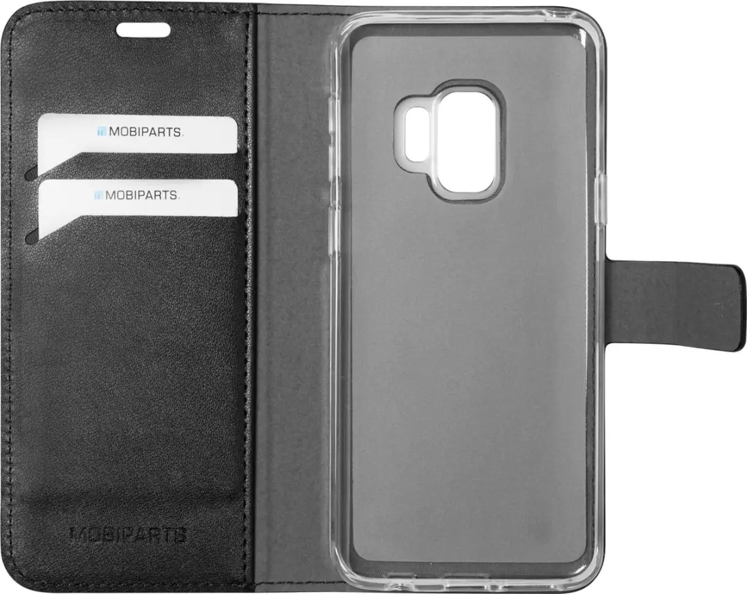 Mobiparts MP-73988 Hoesje Samsung Galaxy S9 - Wallet - Eco Leer - Zwart