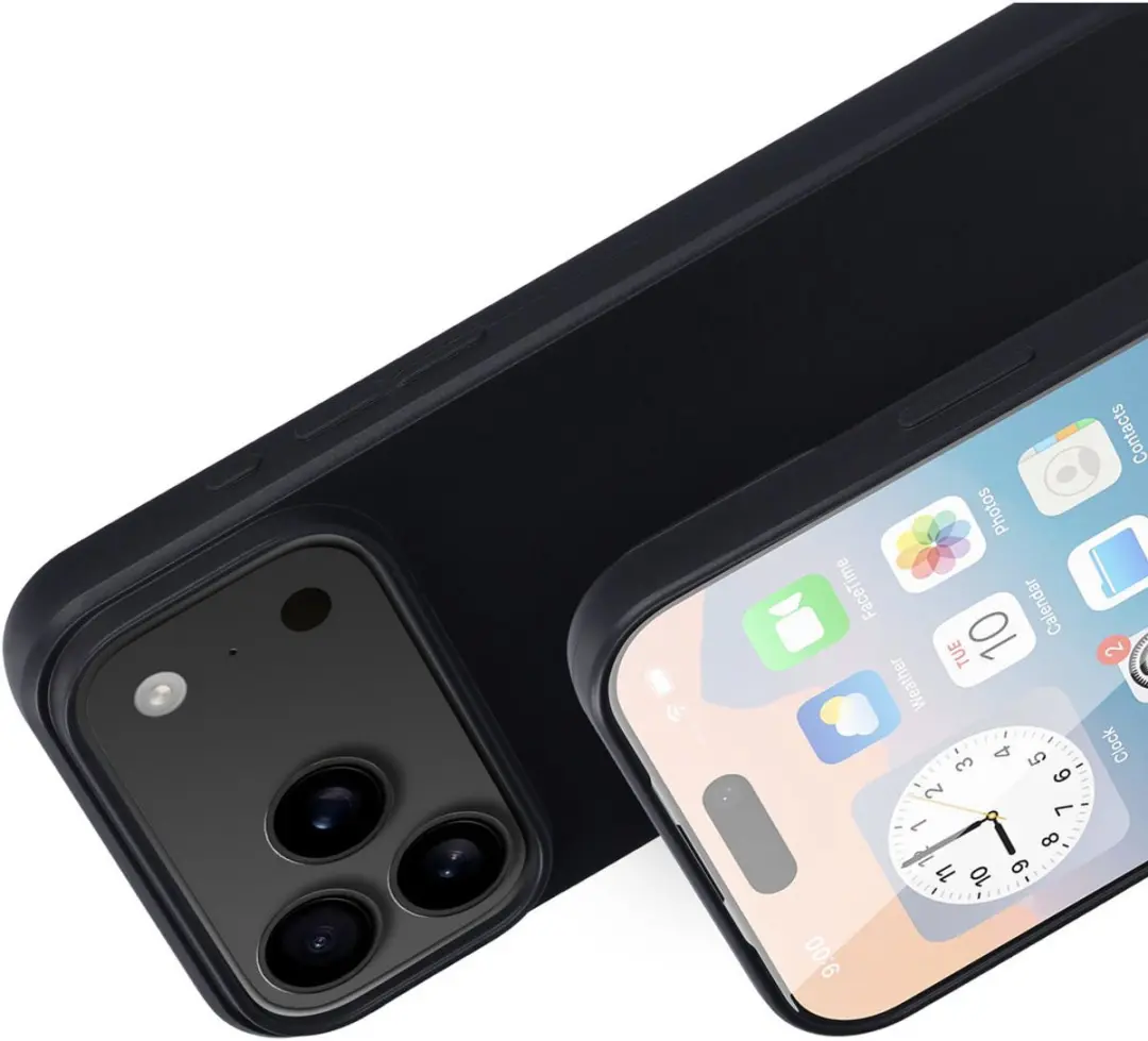 Mobiparts MP-129963 Hoesje iPhone 17 Pro Max - Zacht TPU - Zwart