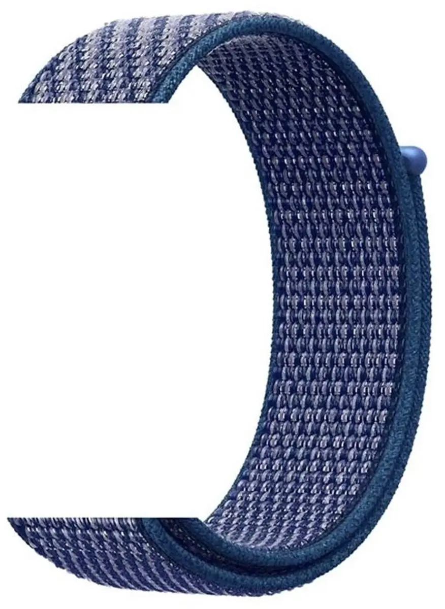 MobiQ Nylon Bandje Apple Watch 40mm - Donkerblauw