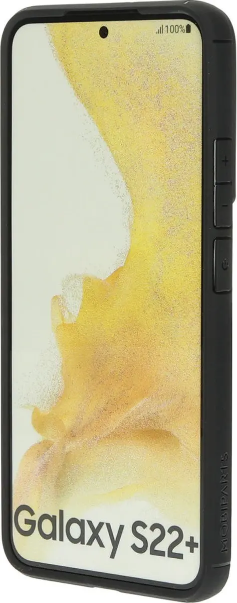 Mobiparts Rugged Clear Case MP-121610 - Samsung Galaxy S22 Plus - Zwart/Transparant