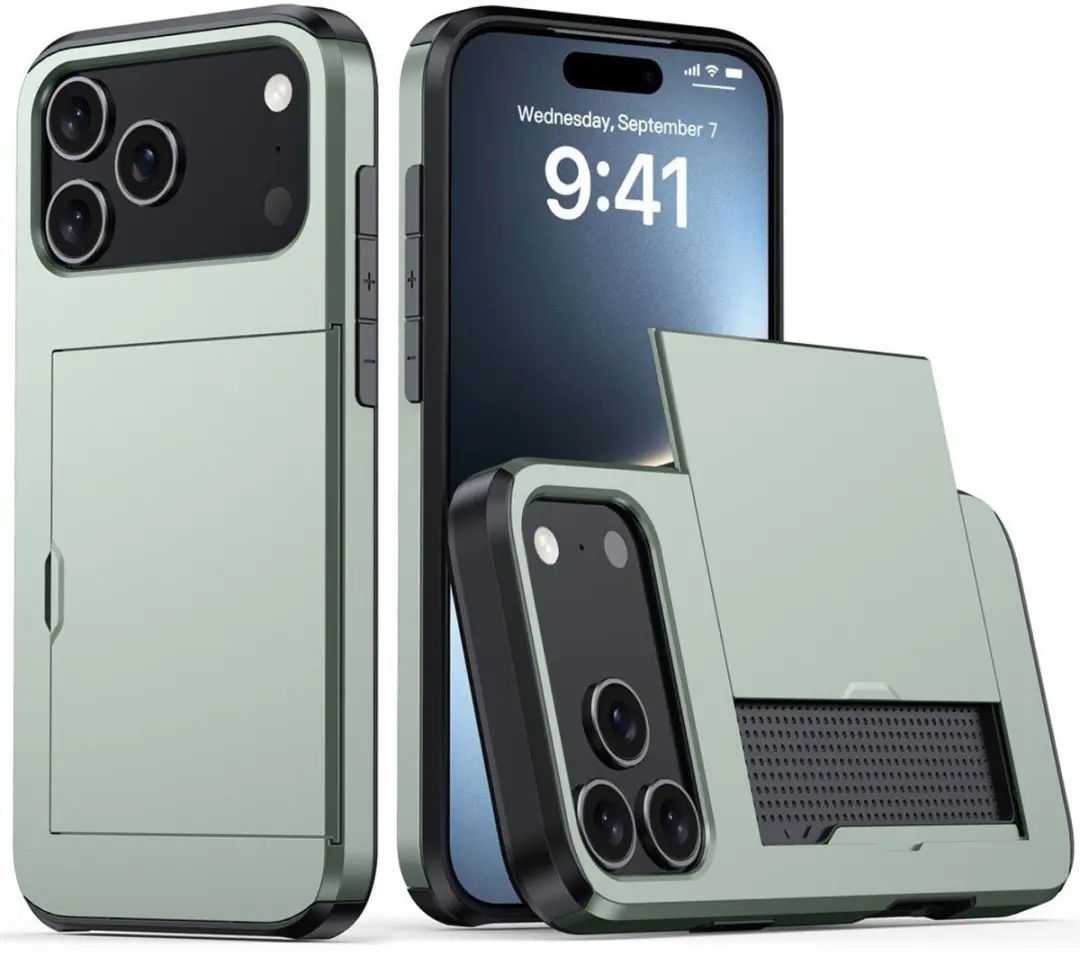 MobiQ Hybrid Card iPhone 17 Pro Hoesje