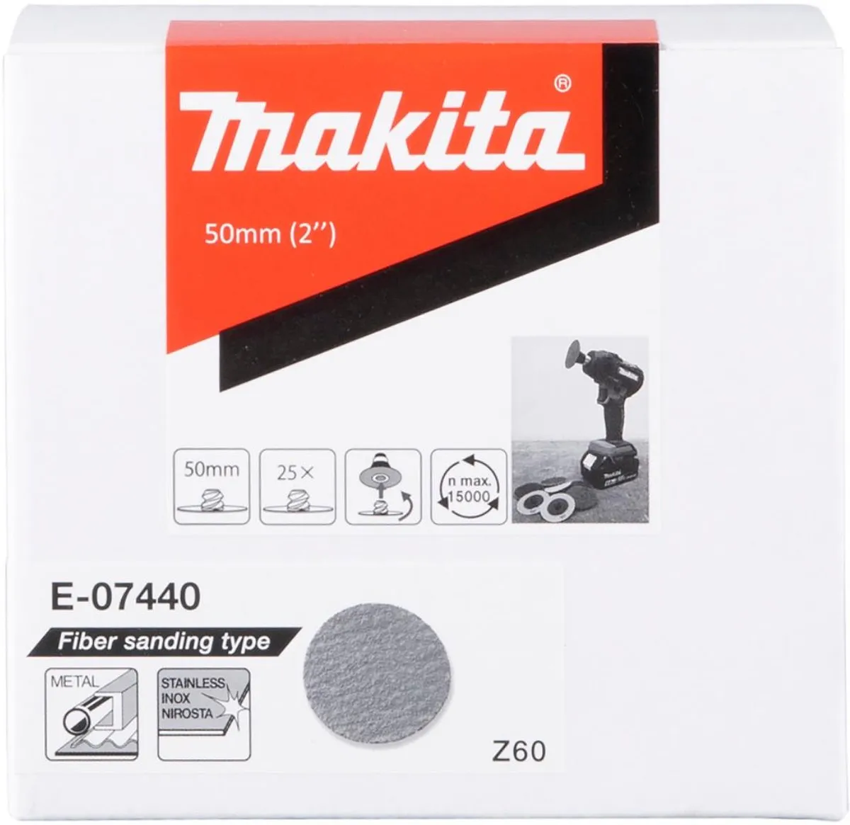 Makita Z60 Slijpschijf 50mm - 25 Stuks