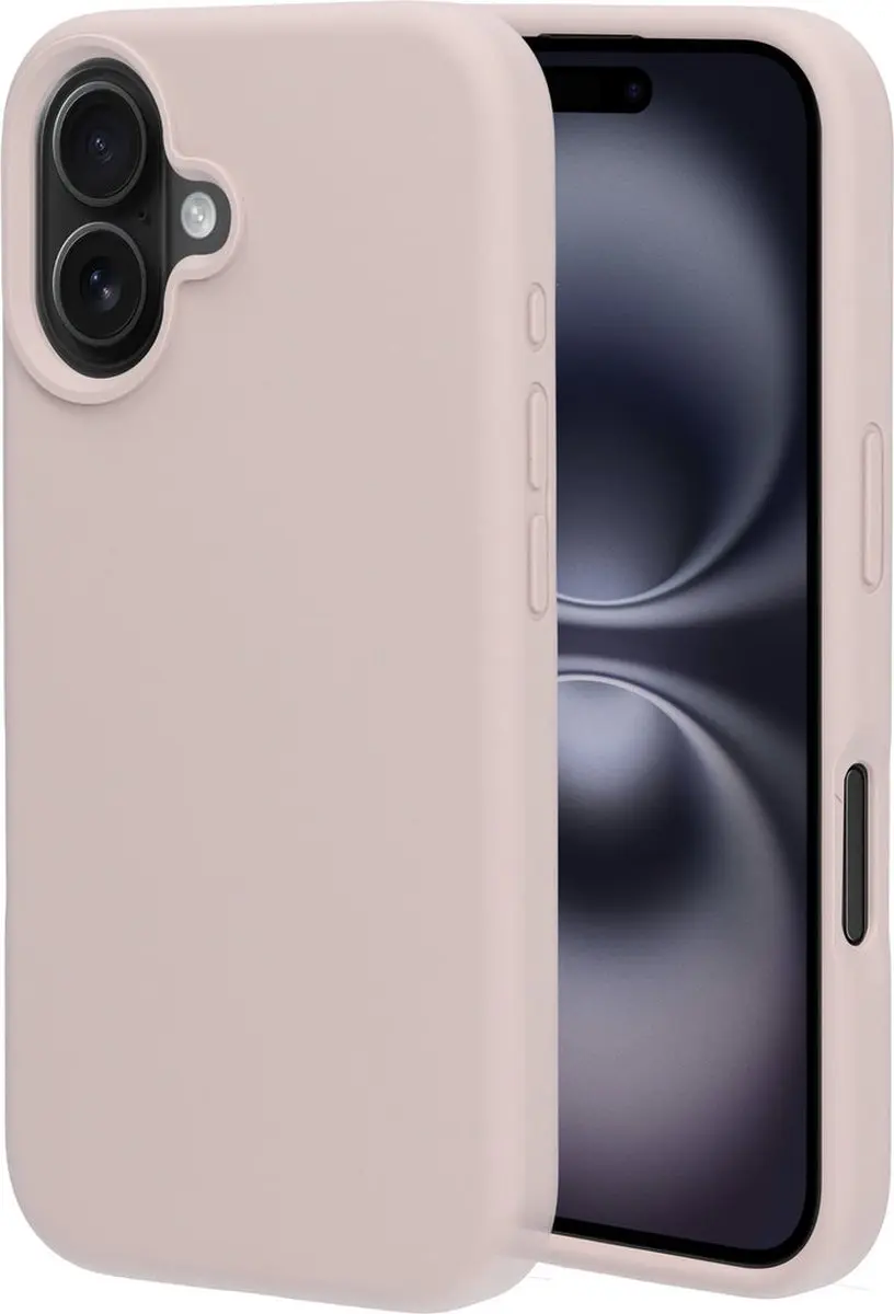 Mobiparts MP-127668 Hoesje iPhone 16 - Siliconen - Beige Roze - afbeelding 6 van 6