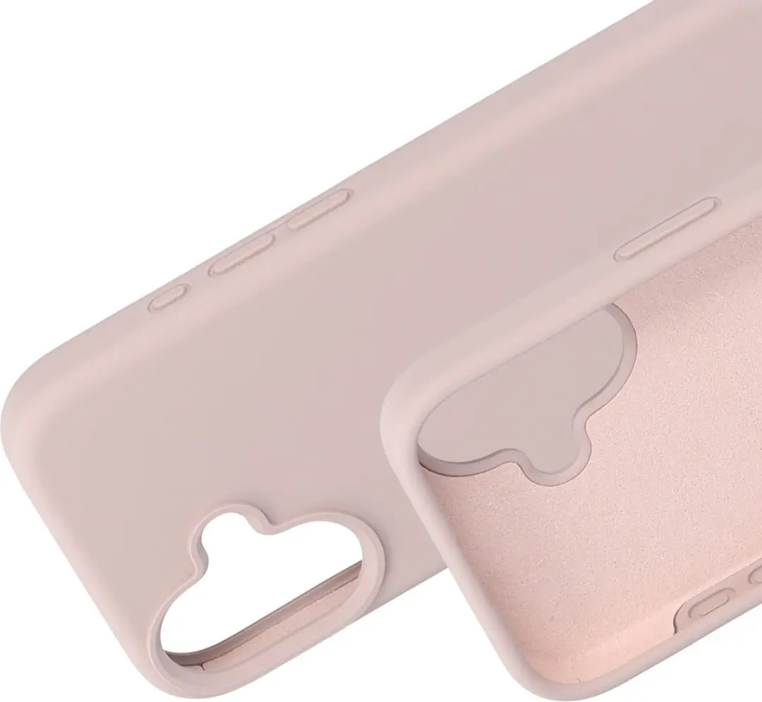 Mobiparts MP-127668 Hoesje iPhone 16 - Siliconen - Beige Roze