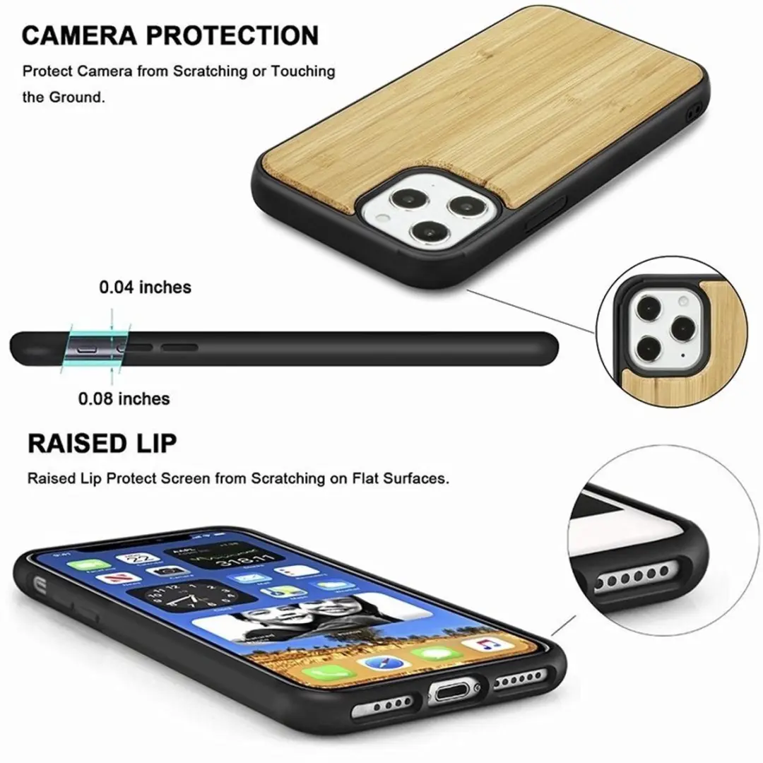 MobiQ Houten Backcover iPhone 17