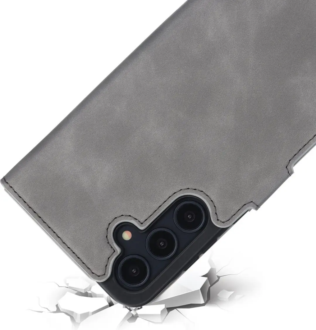 Mobiparts MP-125934 Hoesje Samsung Galaxy A55 - Wallet Grijs