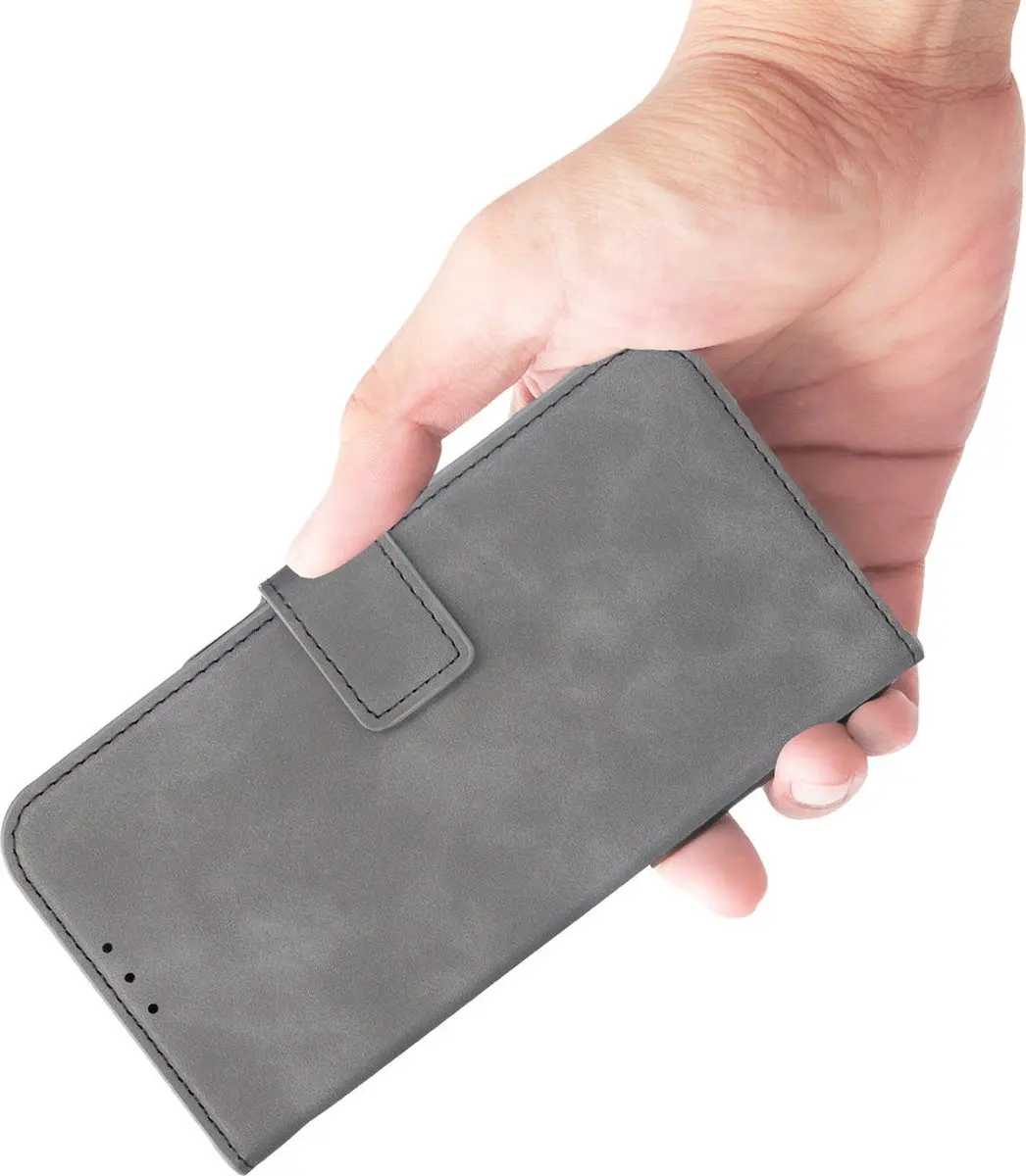 Mobiparts MP-125934 Hoesje Samsung Galaxy A55 - Wallet Grijs