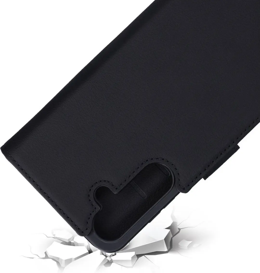 Mobiparts MP-128591 Leather Wallet Case - Samsung Galaxy S25 Plus - Zwart