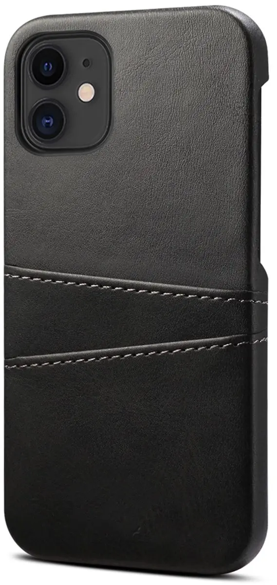 MobiQ Leather Snap On Wallethoesje iPhone 13 Mini