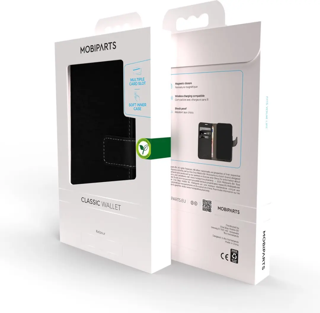 Mobiparts MP-125657 Hoesje Samsung Galaxy A15 - Wallet - Eco Leer - Zwart