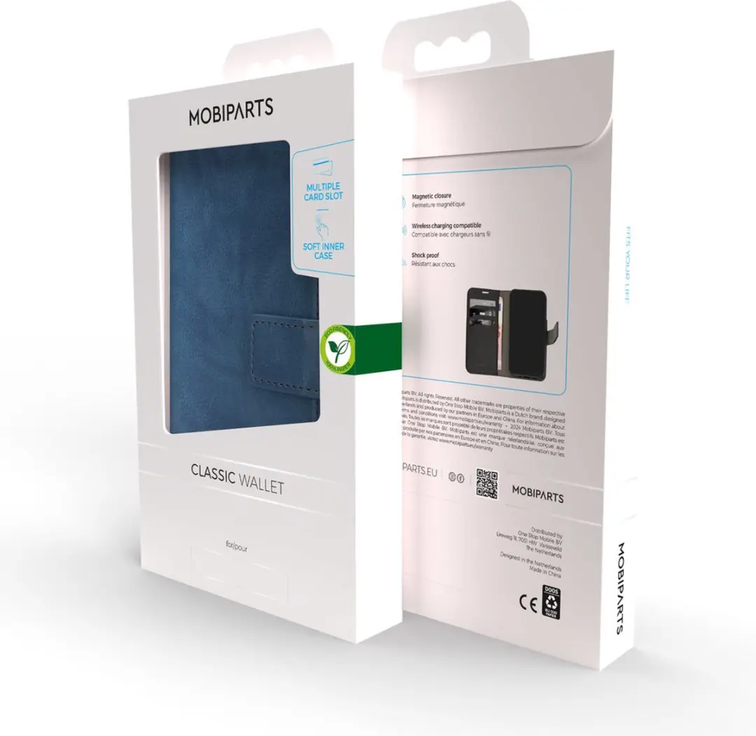 Mobiparts Classic Wallet Hoesje iPhone 13 Mini - Blauw MP-5000554