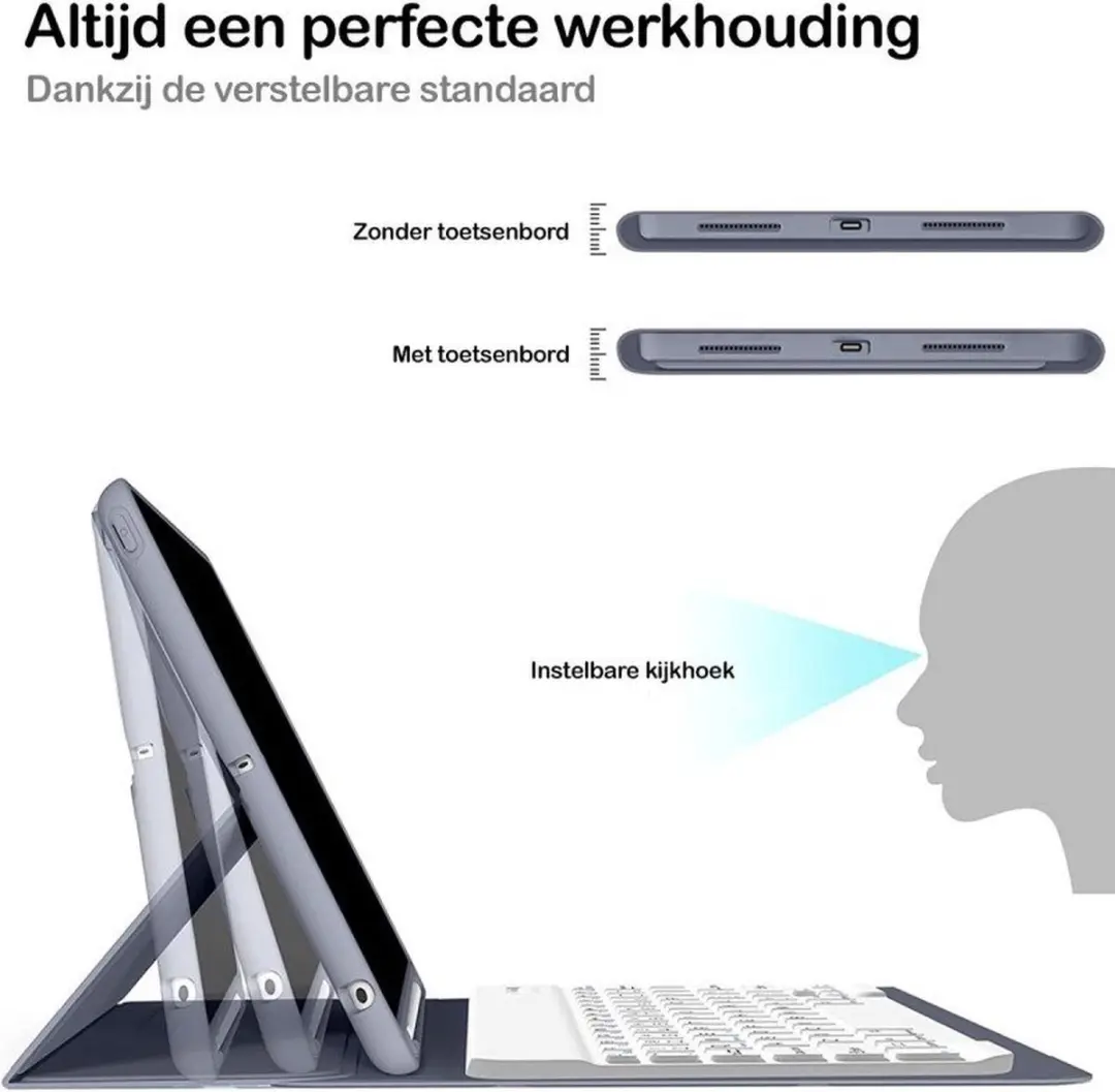 MobiQ 46-00491 Toetsenbordhoes - iPad Mini 8.3" - Paars