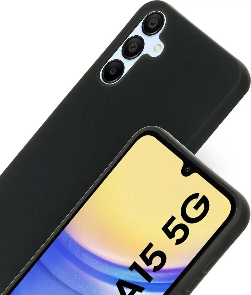 Mobiparts Hoesje Samsung Galaxy A15 - Siliconen - Zwart - MP-125647