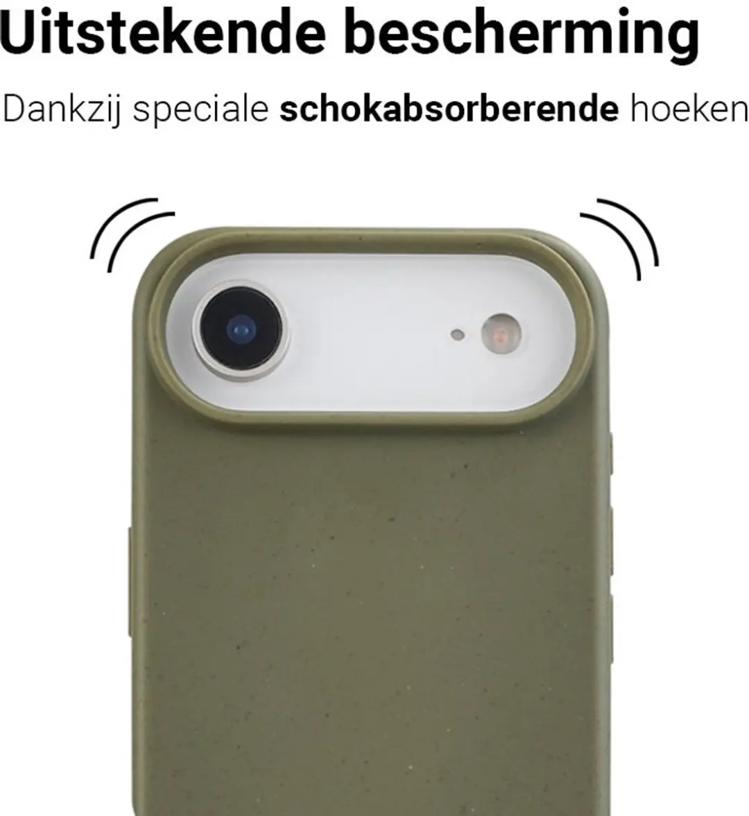 MobiQ Flexibel Eco Hoesje iPhone 17 Air 46-01277 - Groen