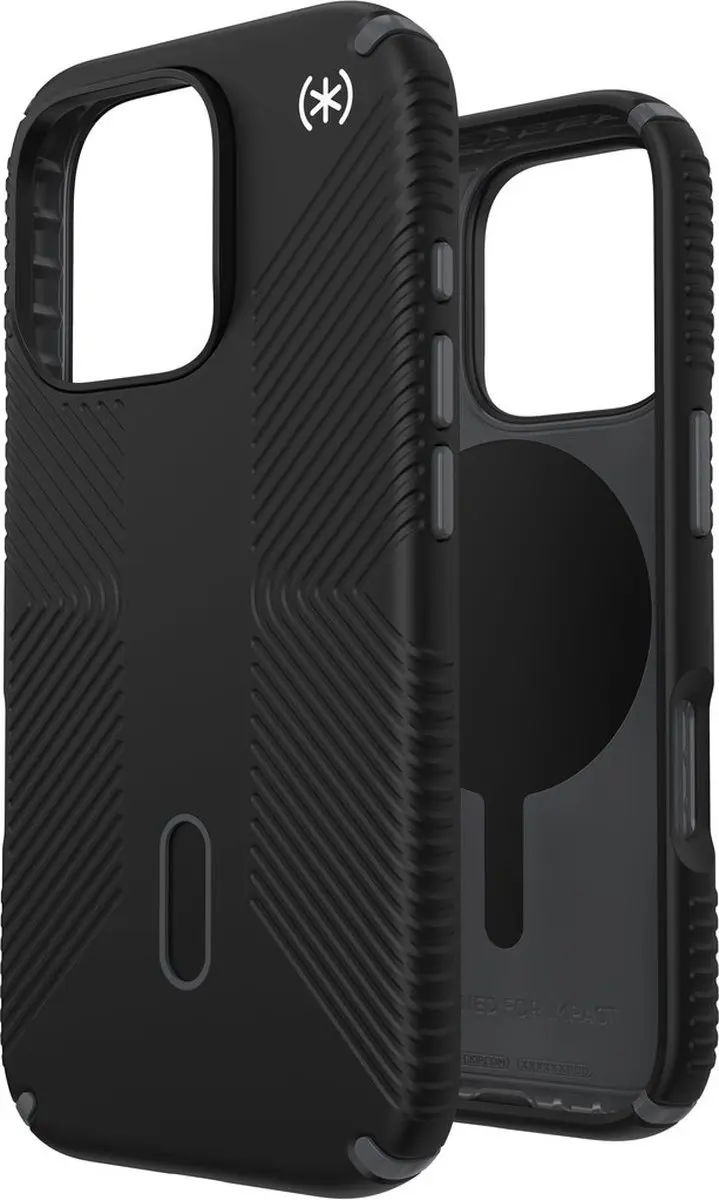 Speck Presidio2 Grip 150701-3205 iPhone 16 Pro Hoesje - Zwart - afbeelding 6 van 6