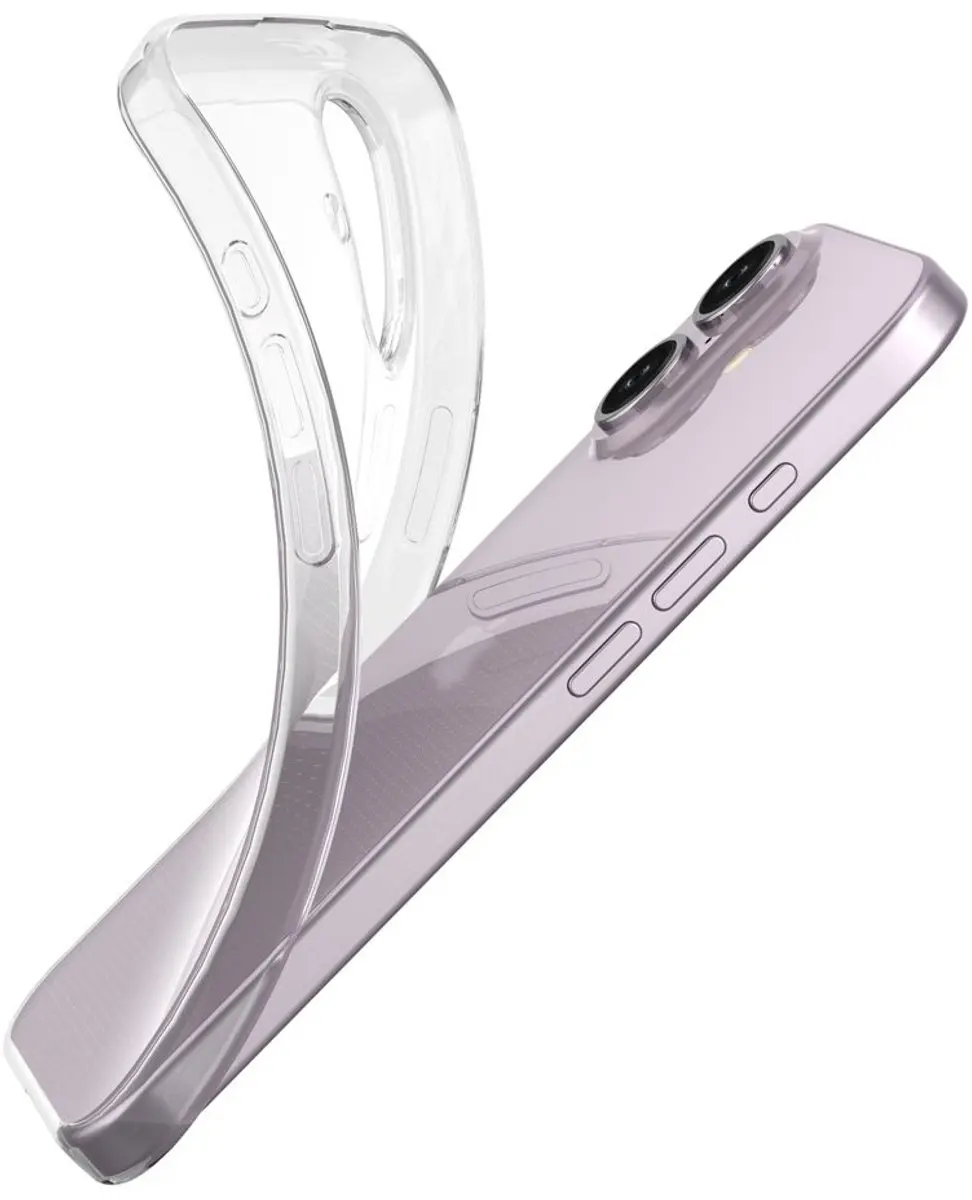 MobiQ Hoesje iPhone 16 Plus Transparant - 46-00127
