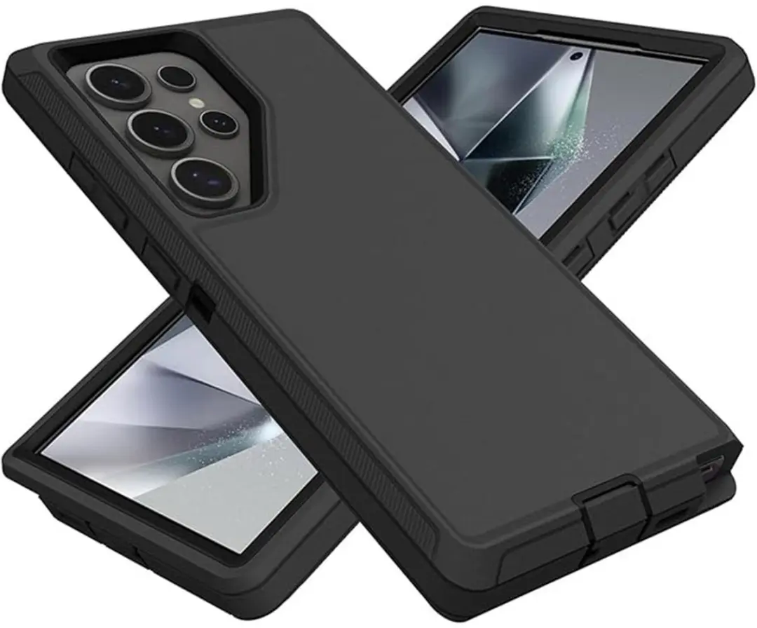MobiQ 13-03408 Hoesje Samsung Galaxy S24 Ultra - Extra Stevig - Zwart