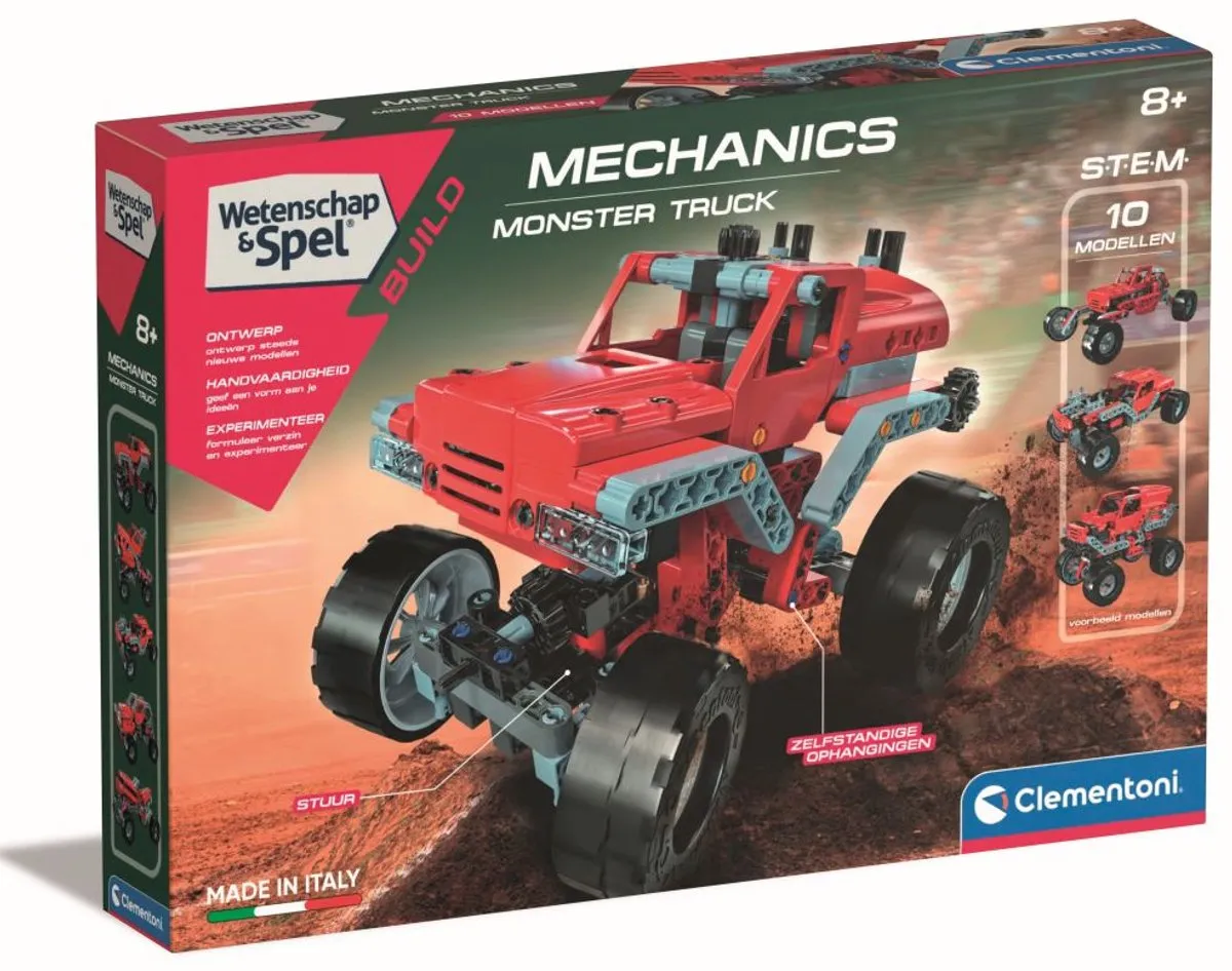 Clementoni Mechanics Monster Truck - 200 Onderdelen - Multicolor