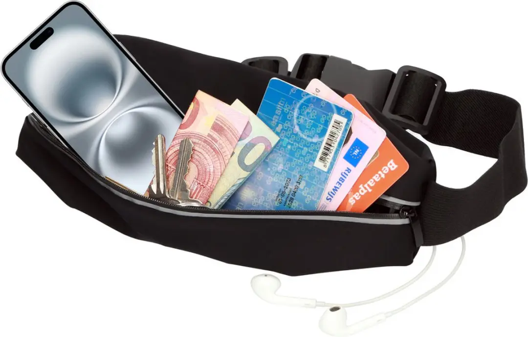 Mobiparts Comfort Fit Sport Belt MP-127247 - iPhone 16 Plus - Zwart