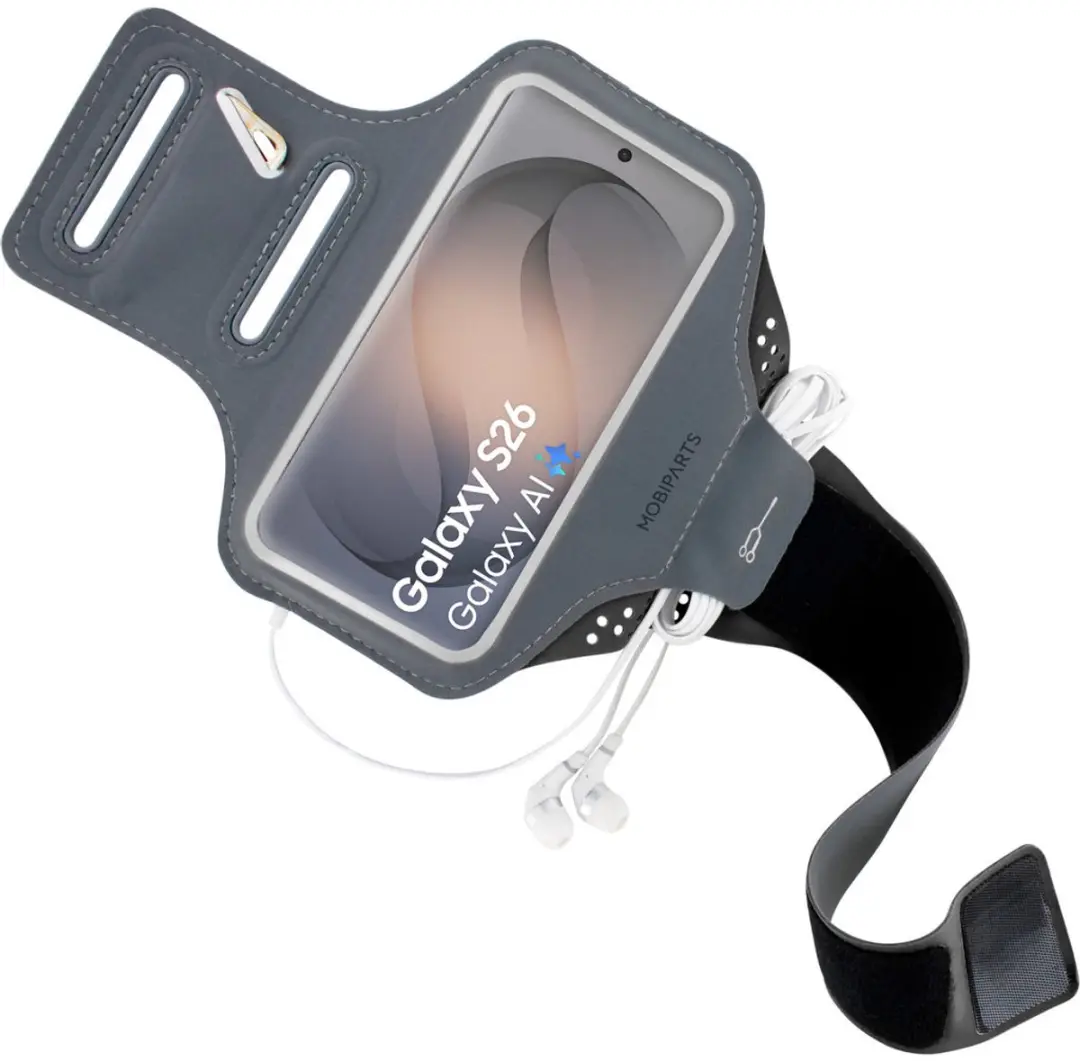 Mobiparts Hardloop Sportarmband MP-131574 - Samsung Galaxy S26 - Zwart