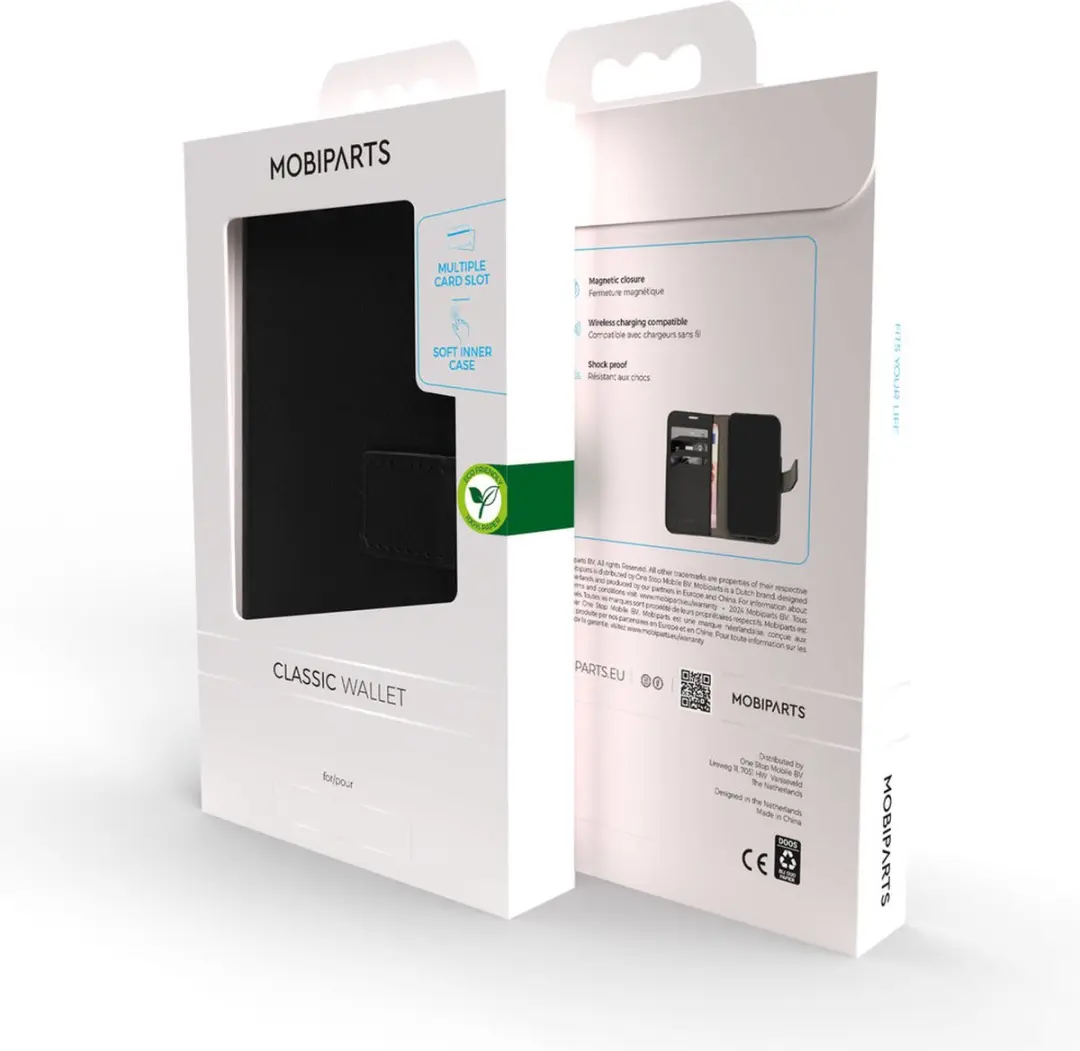 Mobiparts Classic Wallet Hoesje MP-5002531 - iPhone 7 - 3 Pasjes - Zwart
