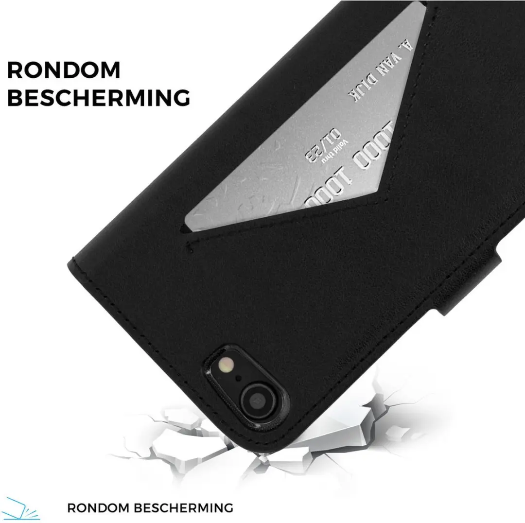 Mobiparts Classic Wallet Hoesje MP-5002531 - iPhone 7 - 3 Pasjes - Zwart