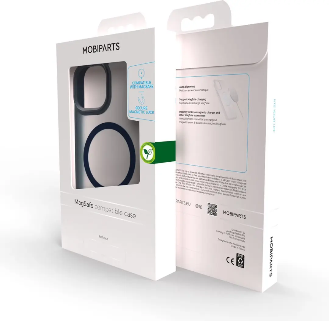Mobiparts MP-5001951 MagSafe Hoesje - Blauw - iPhone 15 Pro