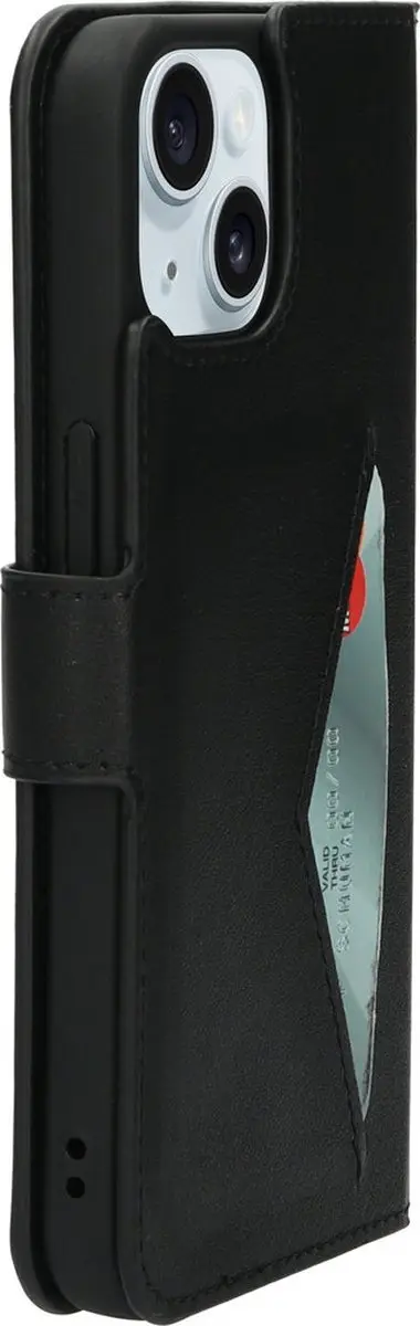 Mobiparts MP-124376 Wallethoesje iPhone 13/14/15 - Eco Leer - Zwart