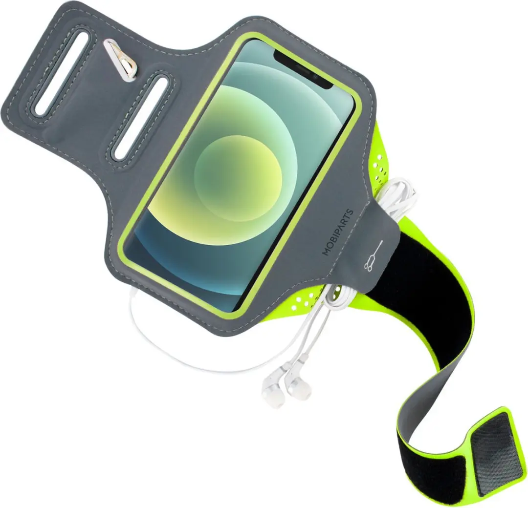 Mobiparts Hardlooparmband iPhone 12/12 Pro MP-111647 - Groen