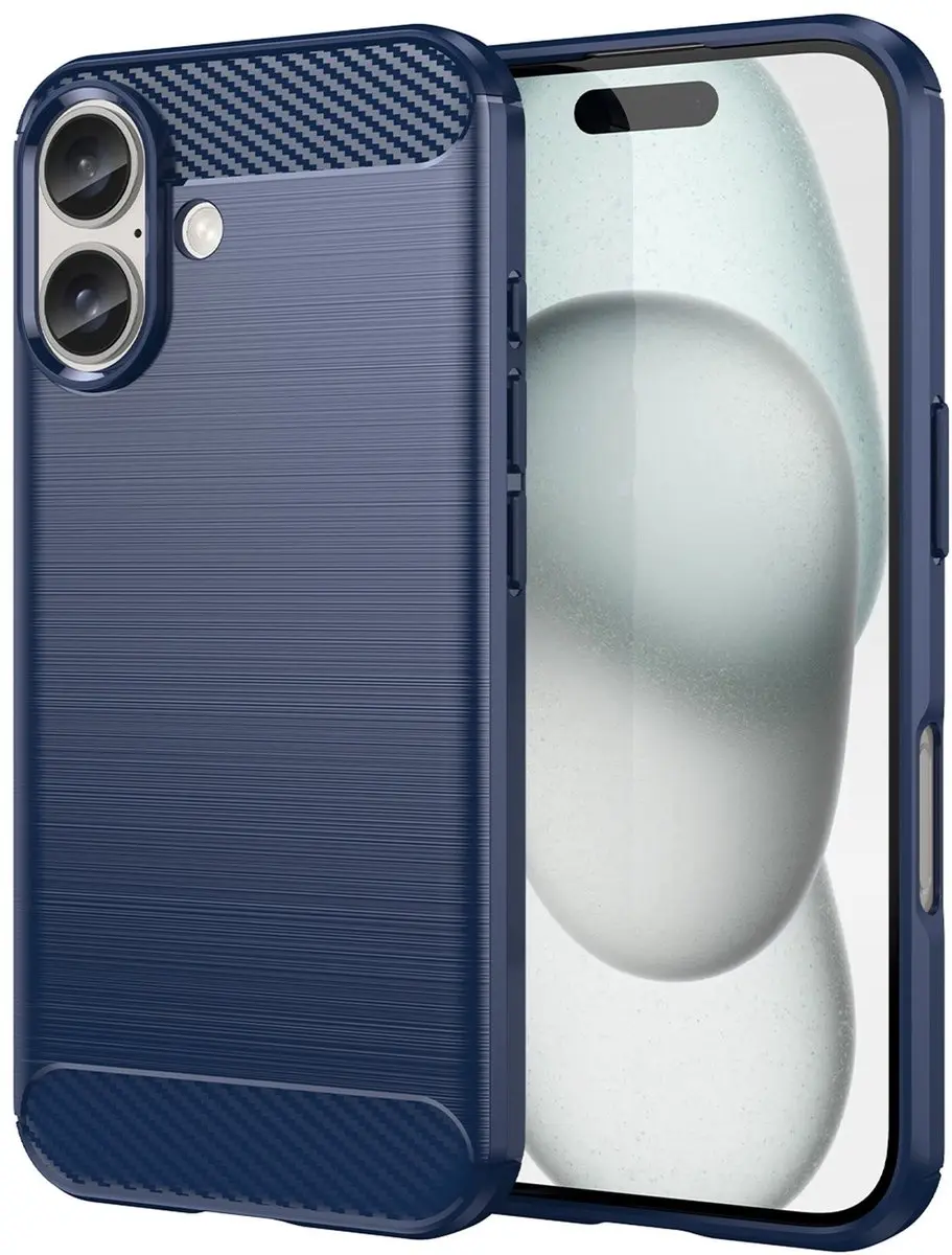 MobiQ Carbon Look Hoesje iPhone 16 Plus