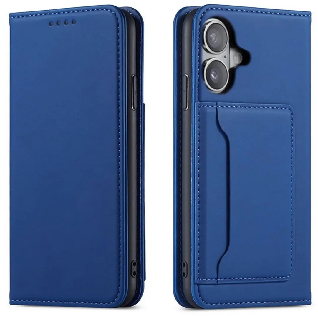 MobiQ Fashion Wallet Case iPhone 16 - Blauw - MPN 46-00083