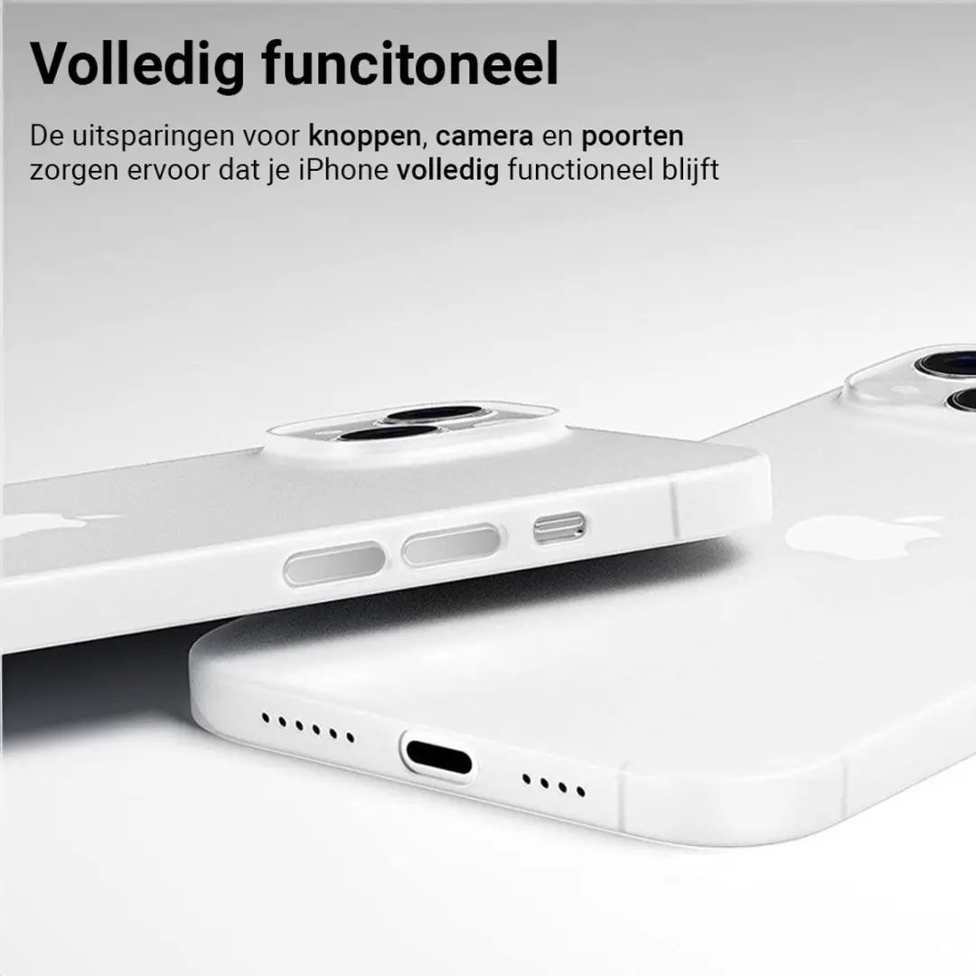 MobiQ iPhone 16 Plus Hoesje 46-00131 - Frosted Clear