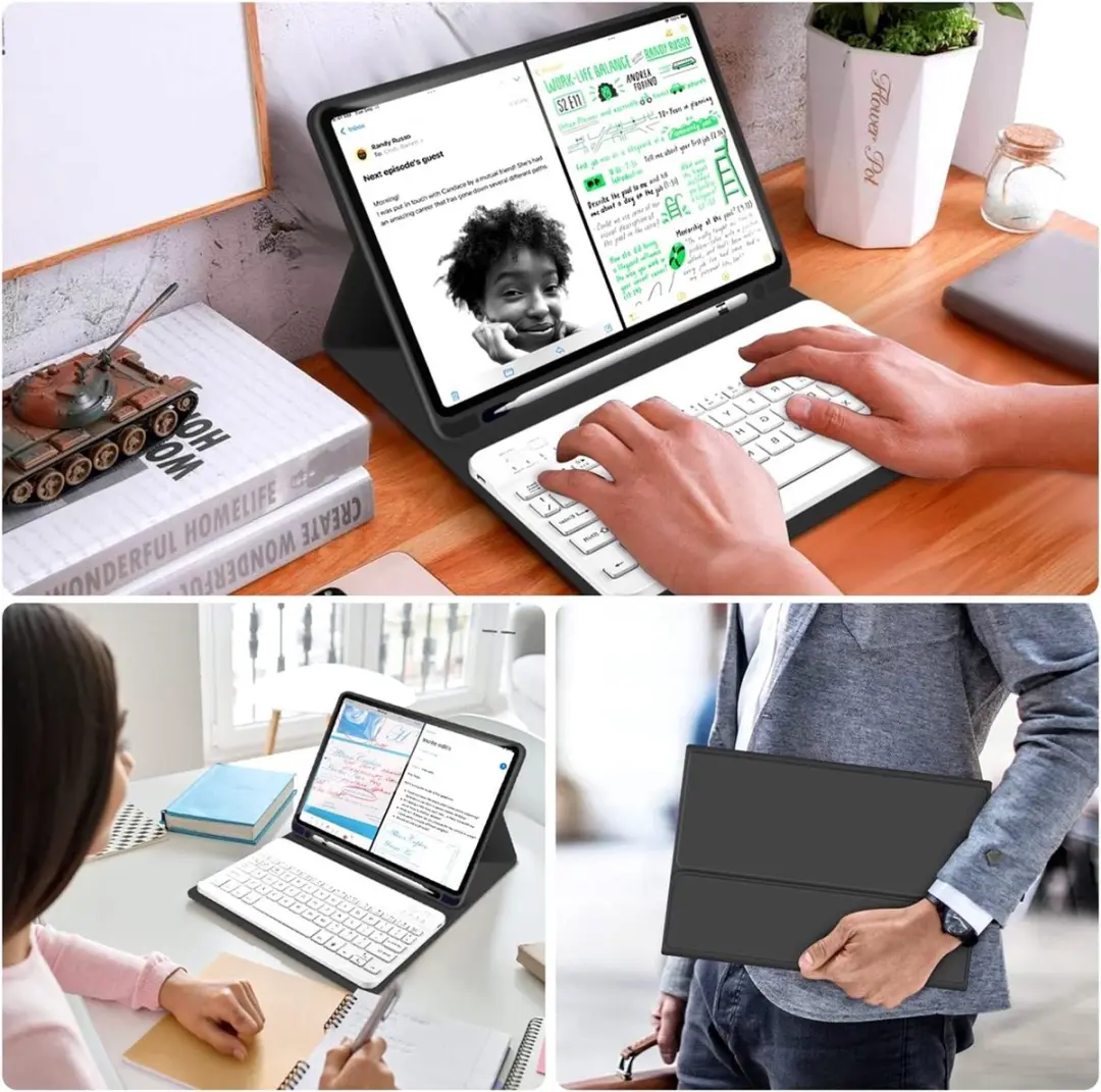 MobiQ 13-01276 Toetsenbordhoes iPad Pro 11 - Zwart