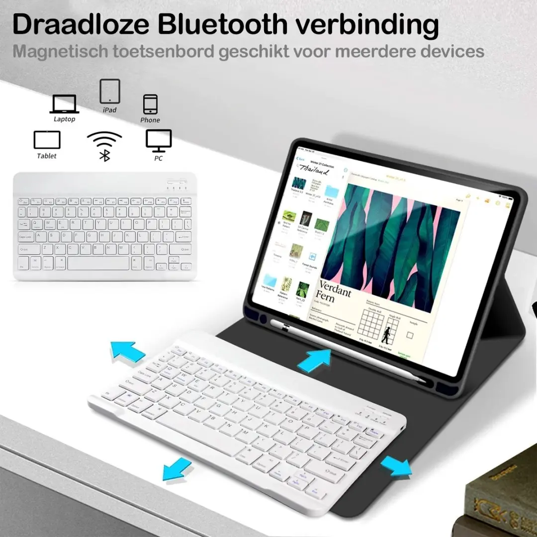 MobiQ 13-01276 Toetsenbordhoes iPad Pro 11 - Zwart