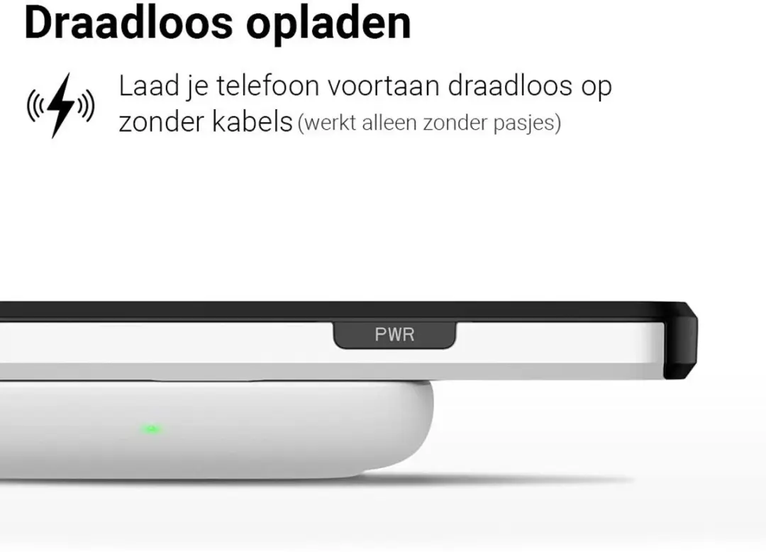 MobiQ Hoesje iPhone 15 Pro Max - Pashouder Wit - MPN 13-02937
